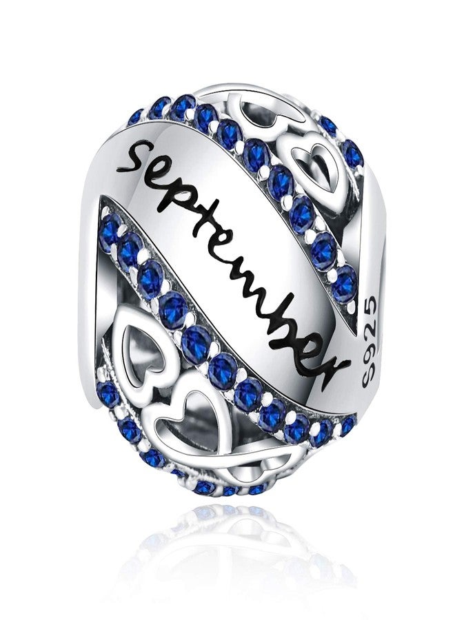 Linorui Birthstone Charms for Charms Bracelet 925 Sterling Silver Bead Openwork Charms Fit Pandora Charms Bracelet, Fit Women Wife Mom Christmas Birthday Gift - Image 1
